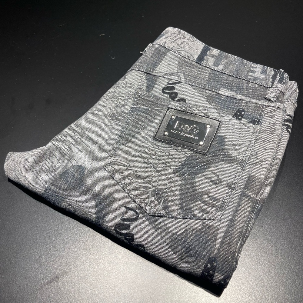 Limited Dolce & Gabbana Graphic SUPERAUDACIOUS Denim